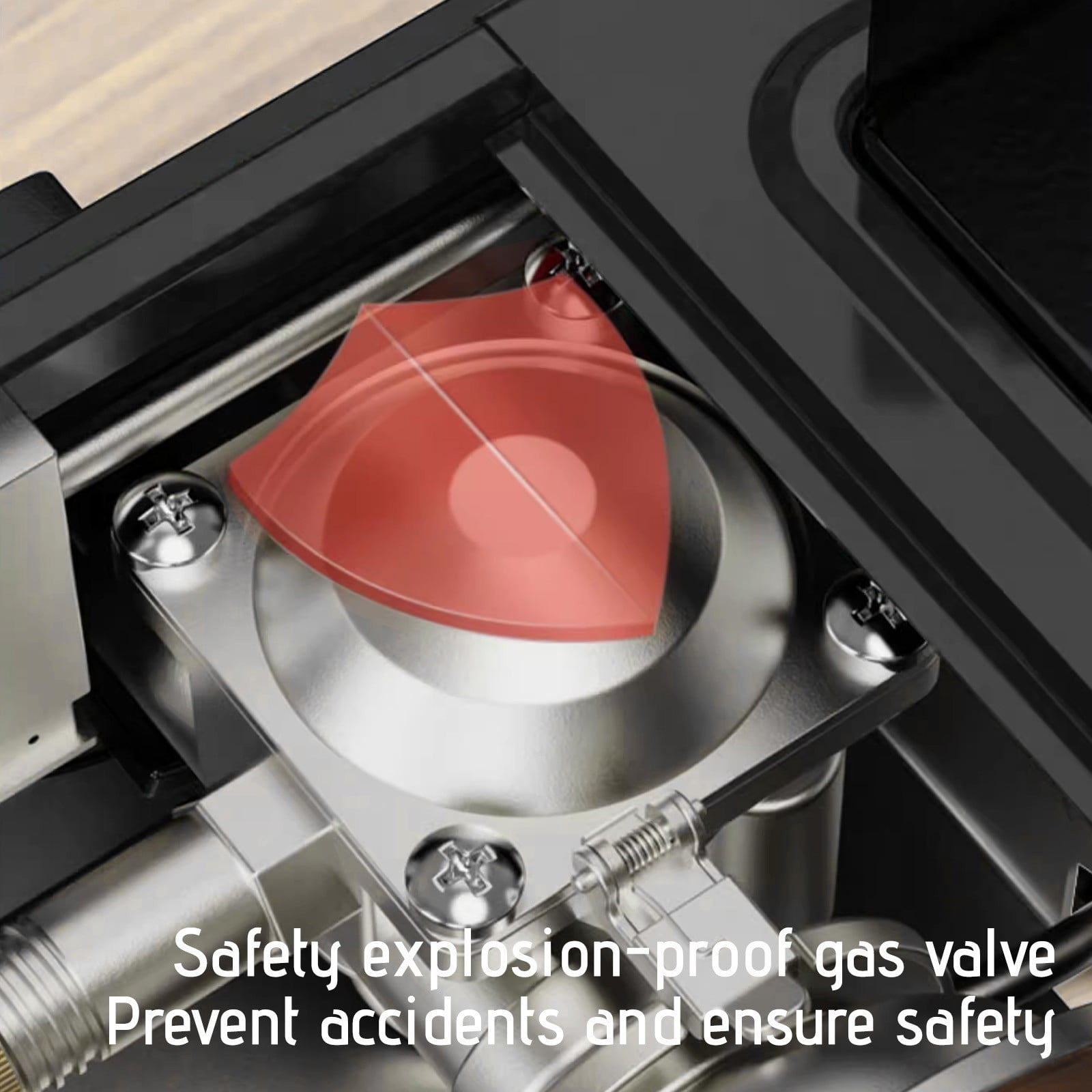 Portable Butane Stove, Metal, Black White Green Red, 13.38x9.84x3.14in, Double Wind Guard, Safe for Camping Backpacking