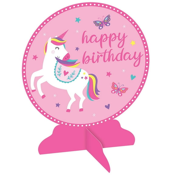 Unicorn Birthday Table Centerpiece (1ct)