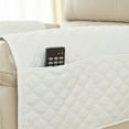 thumbnail image 3 of tredstone 3piece Sofa Armrest Cover With Pocket Essentials Close While Protecting Sofa Suitable For Most Sizes white, 3 of 6