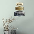 thumbnail image 2 of Signs ByLITA Fancy No Public Restroom Toilet Graphic Sign (Blue) - Large, 2 of 6