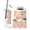 Color 2, variant on Bathroom Accessory Set 6 Piece Soft Pink Floral Delicate Blossom Leaf Accents elegant Trash can, Toothbrush Holder, Toothbrush Cup, Soap Dispenser, Soap Dish, Toilet Brush Holder
