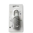 thumbnail image 3 of 4 Digits Combination Lock Outdoor Security Padlock Zinc Alloy for Luggage Backpacks Suitcases Drawers LockersSilver, 3 of 4