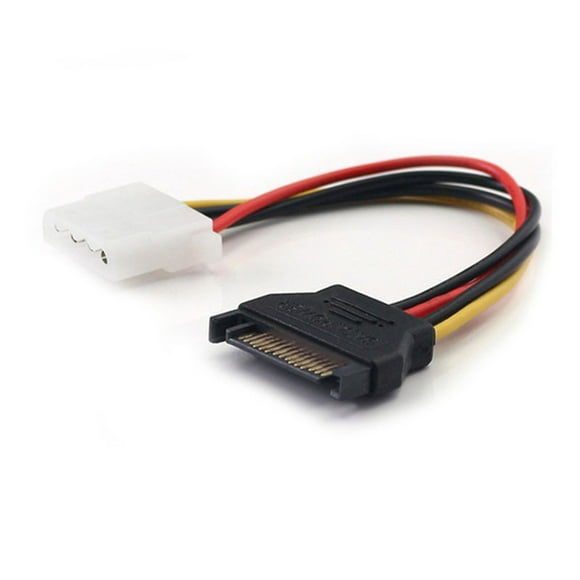 1x SATA Power Female to Molex Male Adapter Cable, 6-Inch & 50Pcs PC Heatsink Cooling Fan Spring Rivet Fastener Push Pin