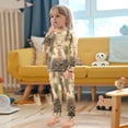thumbnail image 5 of BZSMCE Unisex Pajama Set Snug-Fit Cotton Sleepwear Squirrel's Spring Smile Printed, 5 of 7