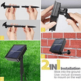 thumbnail image 3 of Barra de luz LED solar para exteriores, 8 modos, luces de cadena impermeables flexibles solares para jardín/hogar/patio Zhivalor Lamparas de Patio, 3 of 5