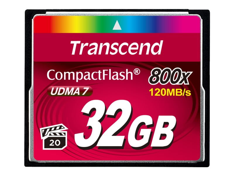 Transcend Flash memory card 32 GB 800x CompactFlash Walmart