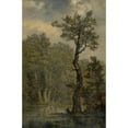 thumbnail image 3 of Carl Gustav Carus 17x24 Black Modern Framed Museum Art Print Titled - Forest Landscape (Landscape Study, Probably the Rosental Near Leipzig), 3 of 5