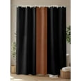 thumbnail image 4 of Shower Curtains Brown Black Bath Curtain Boho Style Waterproof Bathroom Shower Curtain Set with Hooks Decoration 72 x 72 Inches, 4 of 7
