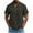 Dark Gray—Button Up Shirts, variant on Henley Hawaiian Shirts for Men Short Sleeve Summer Beach Tops Lightweight Plain Vacation Shirt Gray M