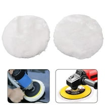 2pcs 4Inch 100mm Wool Polishing Pad Grinding Wool Pad Hook And Loop Buffing Pads Cars Washing Cleaning Accessories