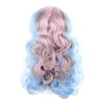 thumbnail image 2 of Peluca larga multicolor Zulema para Blythe Doll Cosplay Azul, 2 of 7