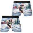 thumbnail image 3 of Hello Winter Bernese Mountain Dog Frosty Morning Walk Welcome Snowy Christmas All Over Print Boxer Briefs Underwear for Men Dad Berner Lover Gifts - 02018, 3 of 6