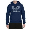 thumbnail image 2 of Wild Bobby,Best Dad in The Seven Kingdoms GoT Thrones, Father's Day, Unisex Graphic Hoodie Sweatshirt, Navy, Small, 2 of 3