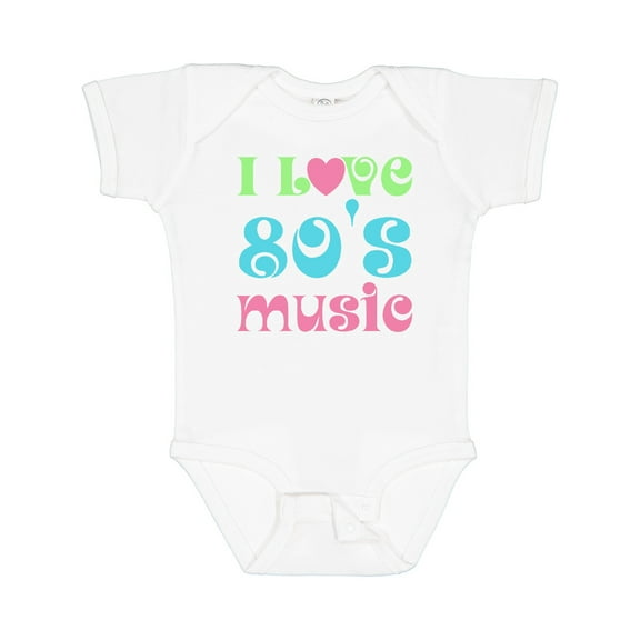 Inktastic I Love 80's Music Boys or Girls Baby Bodysuit