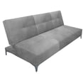 thumbnail image 1 of Sofa Cama Reclinable El Bazar Store Vegas Terciopelo Gris Plata , Futon 3 posiciones, Sala, 1 of 6