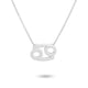 thumbnail image 2 of Guardurnaity Collar de amistad Regalo de amigos Ins Delicado Color-rápido Duradero Personalidad Antióxido Accesorio de moda Cáncer Plata Cáncer Plata 20Conjunto, 2 of 6
