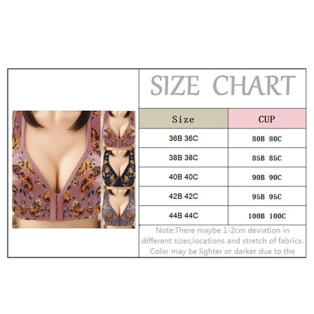 

eczipvz Bras for Women Bottoming Women Chest Wrapped Back Beauty Lace -Light Vest Underwear Black 42
