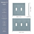 thumbnail image 3 of Dailycode Light Switch Plate Covers 2 Gang Wall Plate Plastics Outlet Covers for Kitchen Home Office Decor Ice Blue, 3 of 8