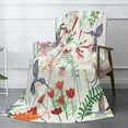 thumbnail image 3 of XMXT Flannel Warm Throw Blanket, Hummingbird Spring Floral Bedroom Decor Blankets for Bed Couch Living Room, 50 x 70 inches, 3 of 9
