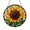 Stained Glass 5.9 Inch, variant on Sunflower Decorative Window Suncatcher, Cheerful Floral Design Accent for Glass Surfaces, Bright Summer Inspired Home Decoration