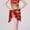 Red, variant on SEMPAI Women Tassel Sequin Scarf Skirt Belly Dance Performance Costume Ballroom Dancewear