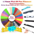 thumbnail image 4 of 24 Assorted Colors 3D Pen Filament Refills - High-Quality PLA, 1.75mm Diameter, 4 of 5