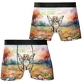 thumbnail image 3 of Welcome Spring Fairy Saint Bernard in Flower Meadow All Over Print Boxer Briefs Underwear for Men Dad St Dog Lover - 13002, 3 of 6