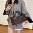 thumbnail image 2 of SPEKSEE Women’s Vintage Faux Suede Shoulder Bag, Slouchy Hobo Crossbody Bag for Work Travel, Retro Brown Purse for Fall, 2 of 7