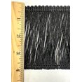thumbnail image 2 of 4" Metallic Chainette Fringe - 5 Yards! - Color: Black, 2 of 2