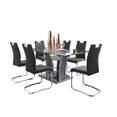 thumbnail image 1 of Topline Home Furnishings Table de salle à manger en verre 7pc, 1 of 9