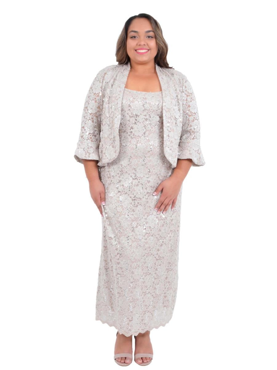 plus size dress and jacket for wedding