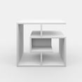 thumbnail image 4 of Ada Home Decor Furniture White 3 Tier Briscoe Modern Side Table, 4 of 6
