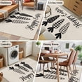 thumbnail image 5 of Area Rugs 2.7'x5', Happy Easter Carpet for Living Room Bedroom Dining Room, Black Plaid Carrots Spring Country Beige Throw Kitchen Rugs Non Slip Washable Rectangle Indoor Outdoor Rugs, 5 of 8