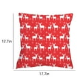 thumbnail image 3 of Btomtd 17.7x17.7 in 2pcs Red Christmas Tree Pillow Cover Decorative Pillow Case Winter Holiday Decor for Home Couch Cushion Cover Festive Accent, C, 3 of 6