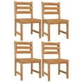 thumbnail image 2 of vidaXL 5 Piece Garden Dining Set Solid Wood Teak, 2 of 5