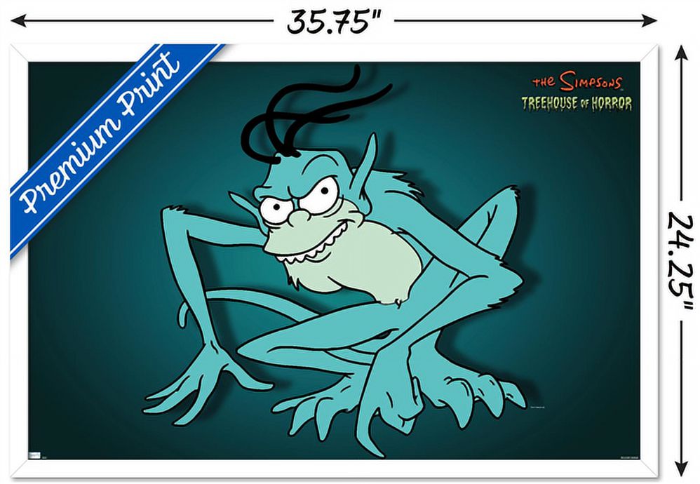 The Simpsons: Treehouse of Horror - Gremlin Wall Poster, 22.375" x 34", Framed
