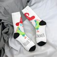thumbnail image 5 of Logiee Hello Summer Gnome 2 Print Adult Socks for Men & Women,Calf Socks, Ankle Socks,Boots Socks,Breathable Casual Sock,Unisex Crew Socks, 5 of 6