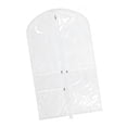 thumbnail image 4 of Funda protectora transparente de PVC para uniformes de baile y vestidos de animadoras, con 3 bolsillos con cremallera. Blanco, 4 of 8