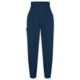 thumbnail image 5 of Biekopu Womenacute;s Harem Yoga Pants Smocked Waist Lounge Beach Pants Comfy Workout Sweatpants with Pocket, 5 of 7