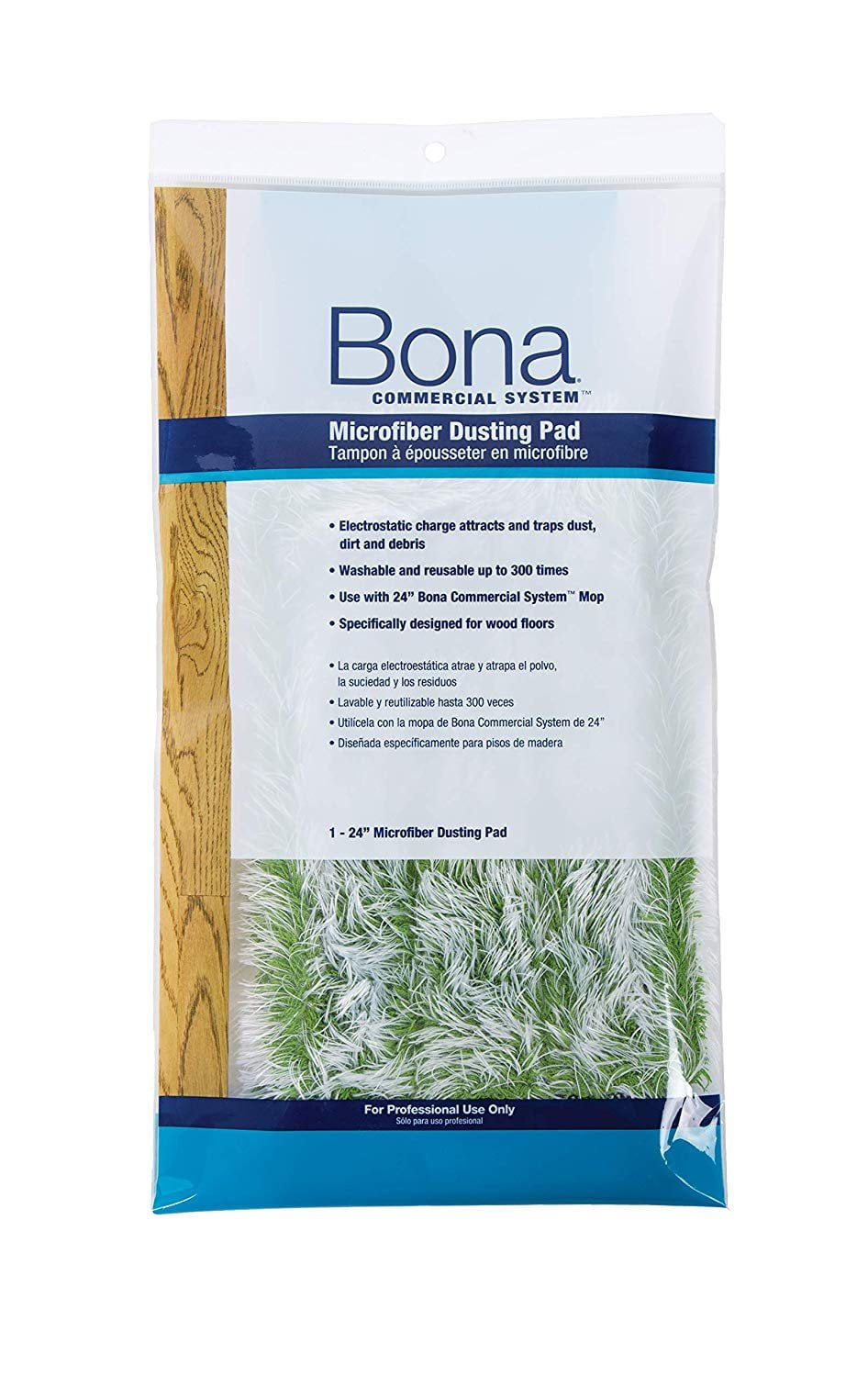 Bona Commercial System Microfiber Cleaning Pad Blue 24