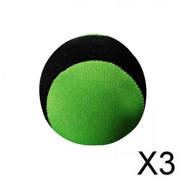DYNWAVECA 3xBouncing Ball Sensory Toy Soft Relax Skipping Ball for Games Holiday Outdoor Light Green 55mm 3 Pcs