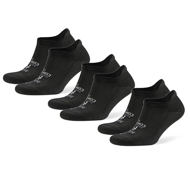 Balega Hidden Comfort Calcetines de running invisibles negros, paquete de 3