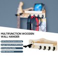 thumbnail image 3 of Colgador Guitto GGS-09 Colgador de guitarra de pared multifunción Kit de bricolaje Estante de suspensión montado en la pared de madera con 4 ganchos Soporte de púas Tornillo fijo para guitarras eléctr Guitto Colgador, 3 of 6