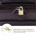 thumbnail image 3 of KAKOWELY 10Pcs Alloy Padlocks Suitcase Small Locks Simple Notebook Safety Locks (Golden),1.18X"X0.67"X0.28", 3 of 5
