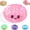 Pink, variant on Rare Style Sugar Dumpling Squishy,Glitter Squishies Dumpling, Slow Rising Stress Relief Squeeze Toys with Glitter, Kawaii Bun Shape Sensory Fidget Toys for Teens Adults, Anxiety Relief Desk Toys Gift