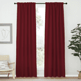 thumbnail image 4 of NICETOWN Thermal Insulated Blackout Curtains for Bedroom Back Tab and Rod Pocket Ensure Privacy Window Drapes 52x84 inch Burgundy Red, 2 Panels, 4 of 8