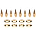 thumbnail image 1 of 8 Pairs Copper Speaker Spike Isolation Stand with Base Pad Feet Mat for Speaker, Amplifier, DVD Play, 1 of 5