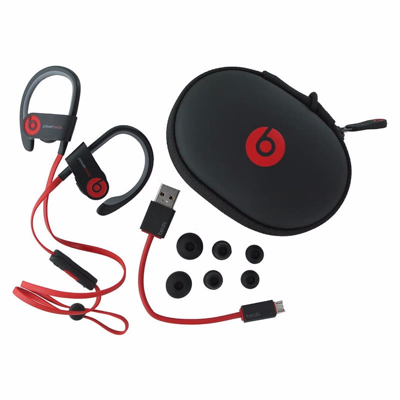 black and red powerbeats