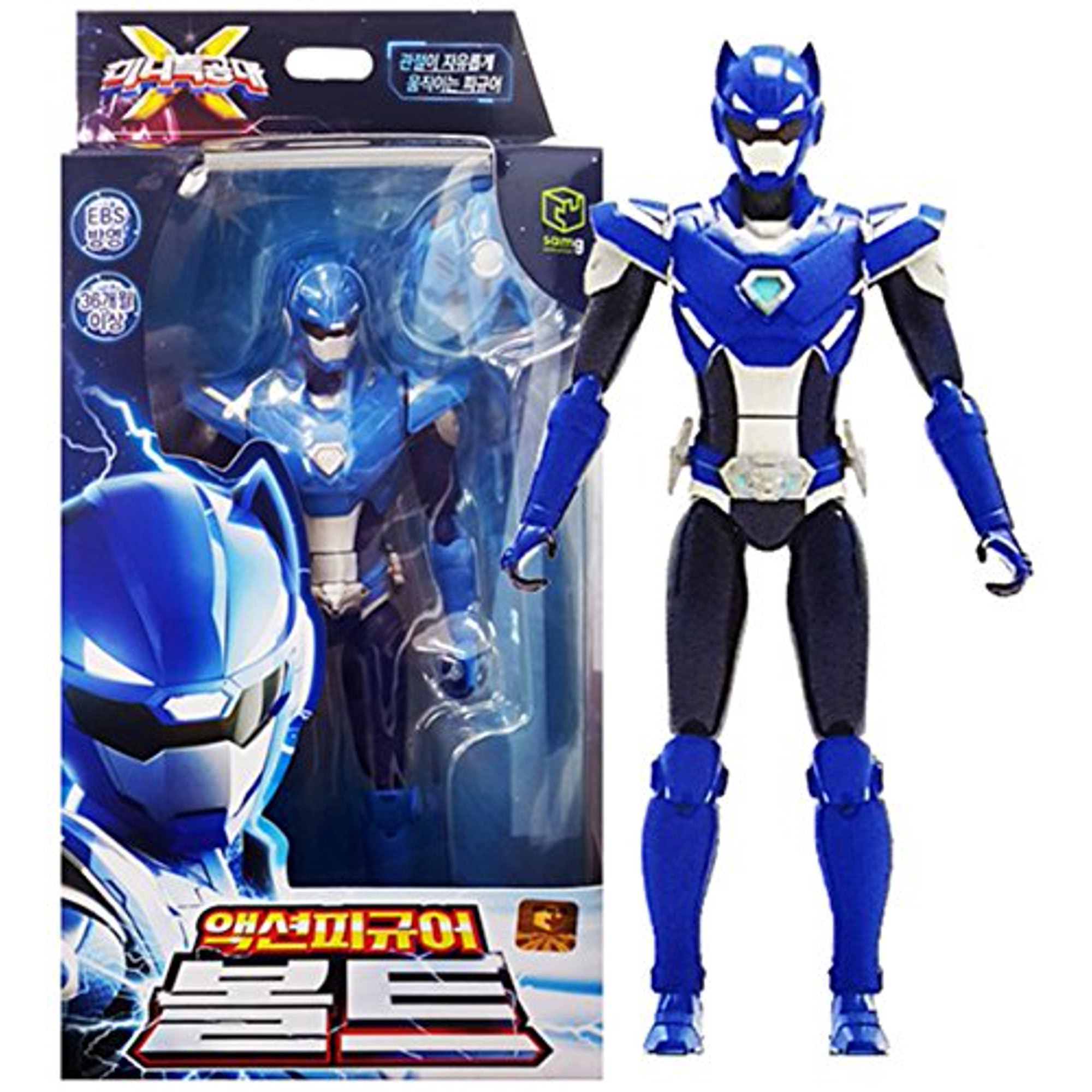 Mini Force 2018 New Version Miniforce X Bolt Korean Robot Action Figure Blue 6 9 Joints Move Walmart Canada