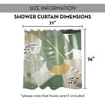 thumbnail image 7 of Creative Products Abstract Tropical Leaves 3 71x74 Shower Curtain, 7 of 7